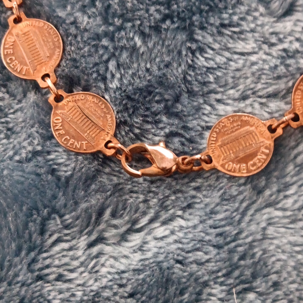 Unique mini copper, USA penny necklace BUNDLE ONLY